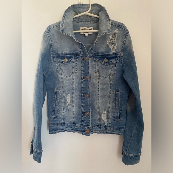 NEW WALLFLOWER DISTRESSED JEAN JACKET - Picture 5 of 5